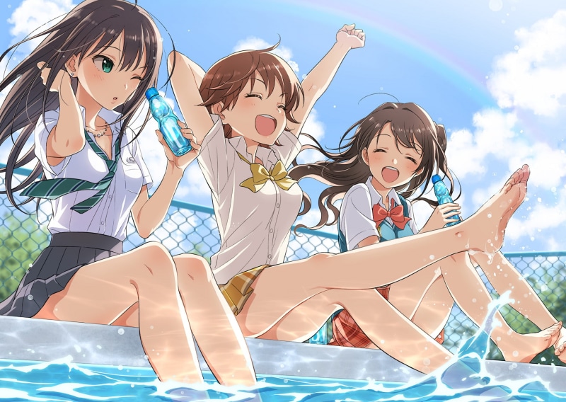 Anime, Uzuki Shimamura, 1080P, Mio Honda, Rin Shibuya, The iDOLM@STER