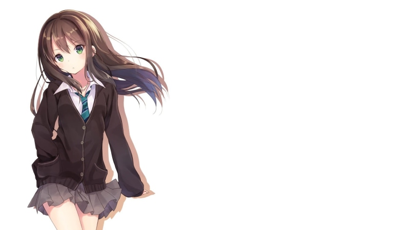 skirt, anime girls, women, three quarter length, school uniform, lifestyles, young adult, young women, schoolgirl, beauty, fashion, beautiful woman, adult