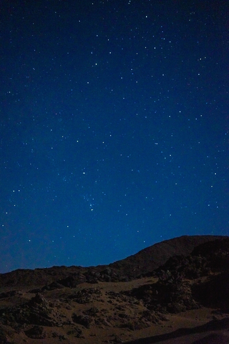 tranquility, 4K, scenics - nature, starry night, starry sky, space, outer space, morocco, sahara desert, mountain, non-urban scene, nature, blue sky, sky