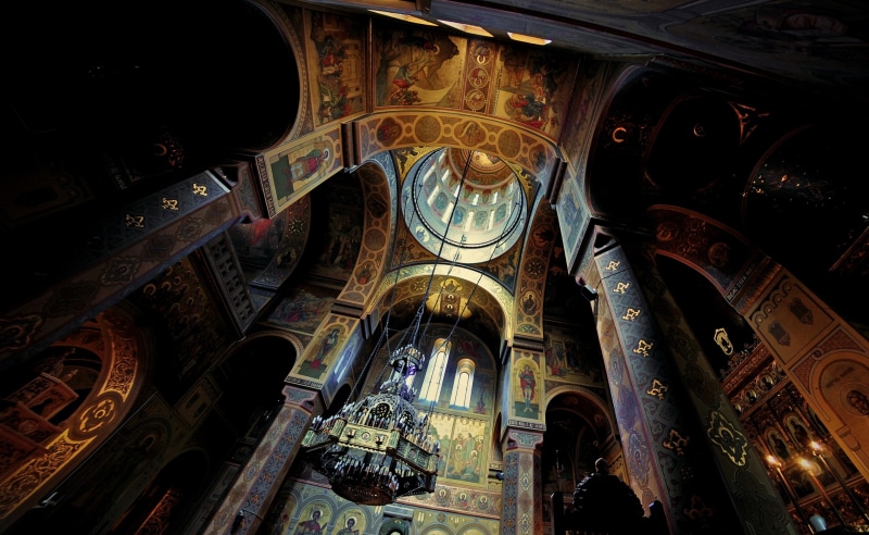 indoors, orthodoxy, Greek, arhitectura, ornate, mitropolia, 2K, low angle view, Romania, arch, mateivoevod, arched, outstandingromanianphotographers, nouy