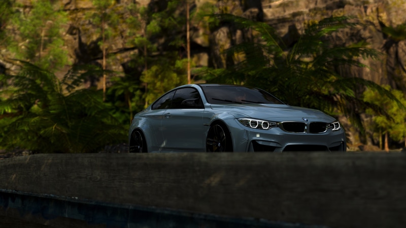 railing, Forza Horizon, 4K, car, travel, nature, wealth, Forza, BMW, M4, mode of transportation, road trip, plant, luxury, forza horizon 3, land vehicle
