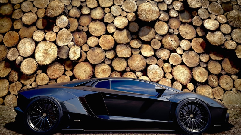 firewood, nature, wood - material, 4K, transportation, outdoors, large group of objects, mode of transportation, motor vehicle, wheel, day, deforestation