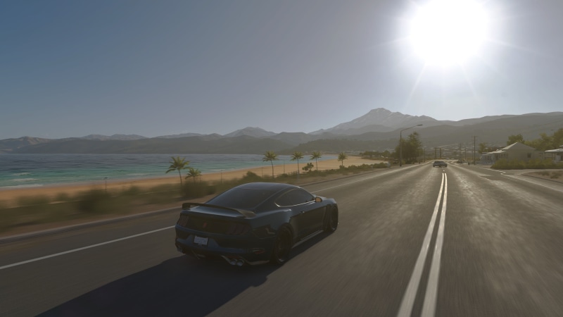 4K, the way forward, motor vehicle, scenics - nature, mode of transportation, clear sky, mountain, marking, sky, no people, lens flare, sunlight, day