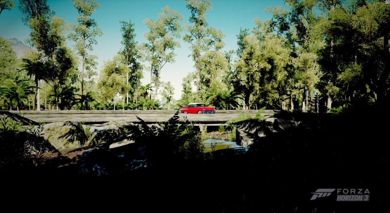Forza, transportation, sunlight, architecture, mode of transportation, built structure, beauty in nature, belair, car, fh, Motors, day, Chevrolet, tree