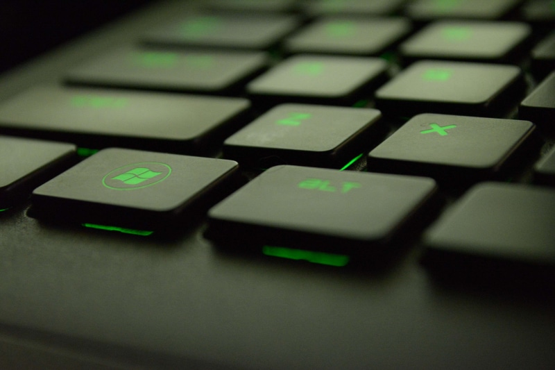 gaming, typing, pc, microsoft, green, 4K, technology, windows, keyboard, computer
