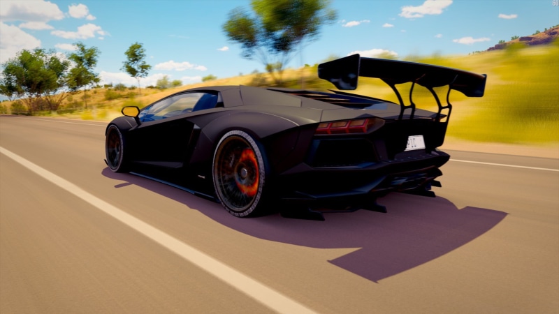 day, 1080P, motor vehicle, travel, luxury, PC gaming, screen shot, Lamborghini, no people, car, Forza, cloud - sky, nature, speed, sunlight, road, forza horizon 3
