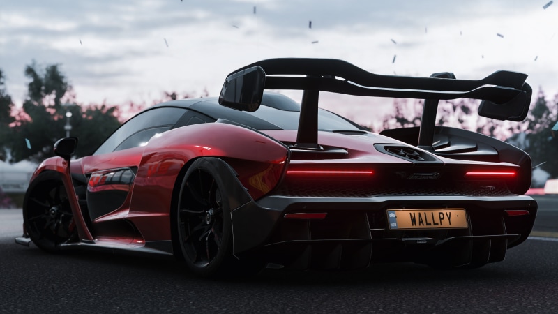 Senna, Microsoft, by Wallpy, McLaren, 4K, game, Forza Horizon 4