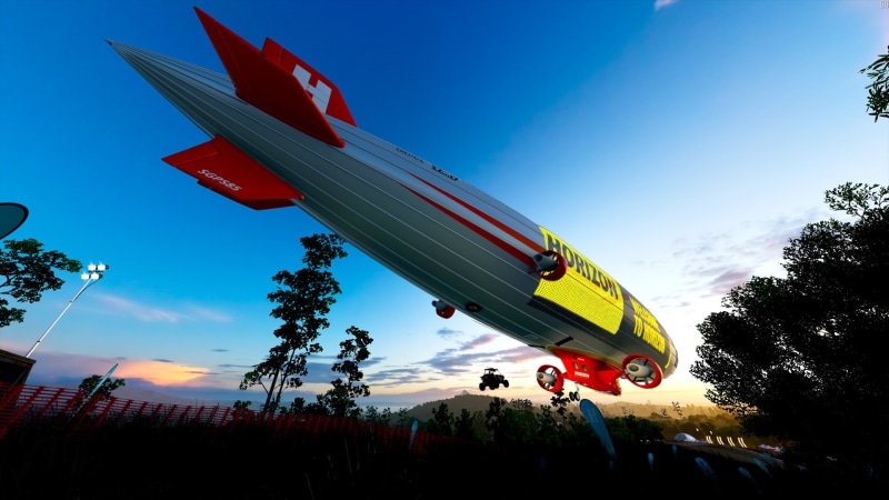 motion, mode of transportation, PC gaming, transportation, red, tree, sky, Xbox, forza horizon 3, blue, race cars, on the move, outdoors, flying, Microsoft