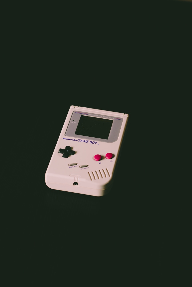 gamer, electricity, single object, gameboy, pink color, game, cut out, boy, 4K, game boy, black color, nintendo, black background, medical equipment, power supply