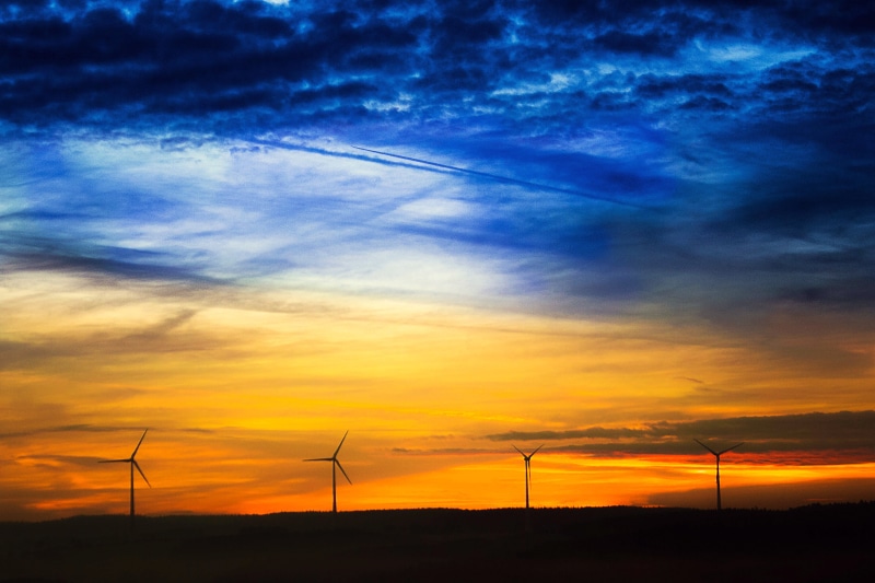 recycling, electricity, morning, renewable energy, wind, front, sky, power in nature, technology, sunset, clouds, morning sun, four, silent, beauty in nature