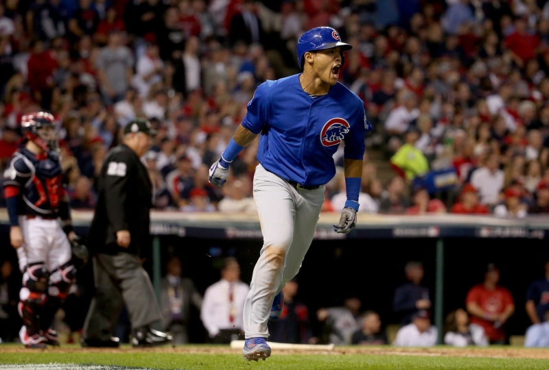 sport, full length, ball, men, focus on foreground, open mouth, clothing, people, athlete, team sport, sportsman, sports, world series, real people, Addison Russel