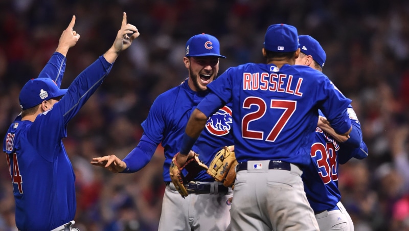 sportsman, people, incidental people, sport, Addison Russell, males, cubs, stadium, sports, young adult, group of people, american football - ball, human limb