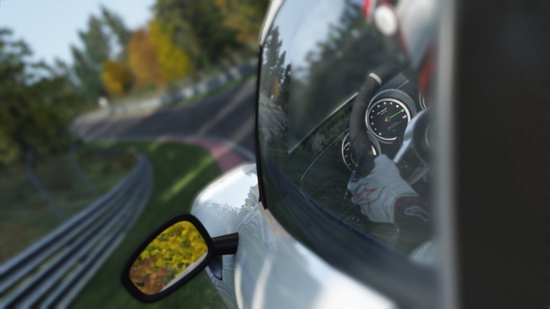mode of transportation, reflection, glass - material, road, tree, close-up, windshield, vehicle interior, selective focus, speedometer, travel, plant, Nordschleife