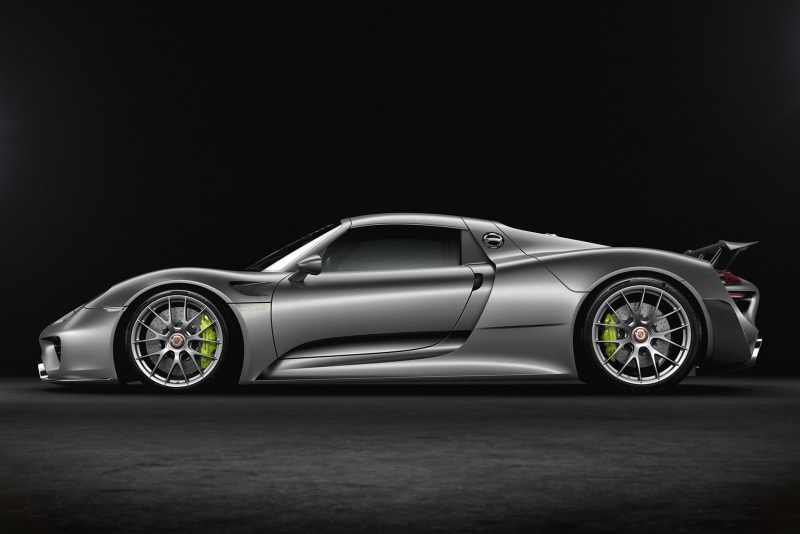 1080P, car, Porsche 918 Spyder, Porsche, vehicle, silver cars