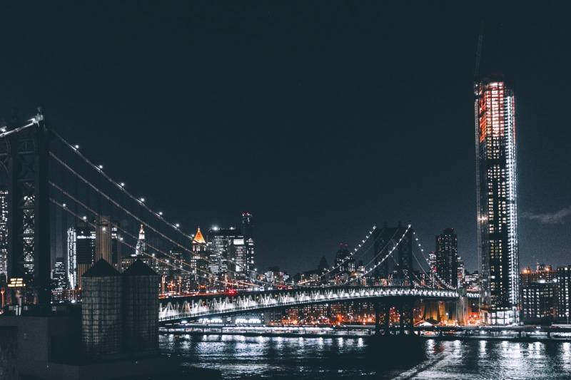 tower, world Trade Center - Manhattan, office Building, brooklyn - New York, cityscape, golden, freedom Tower - New York, 5K, reflection, lights, city Life