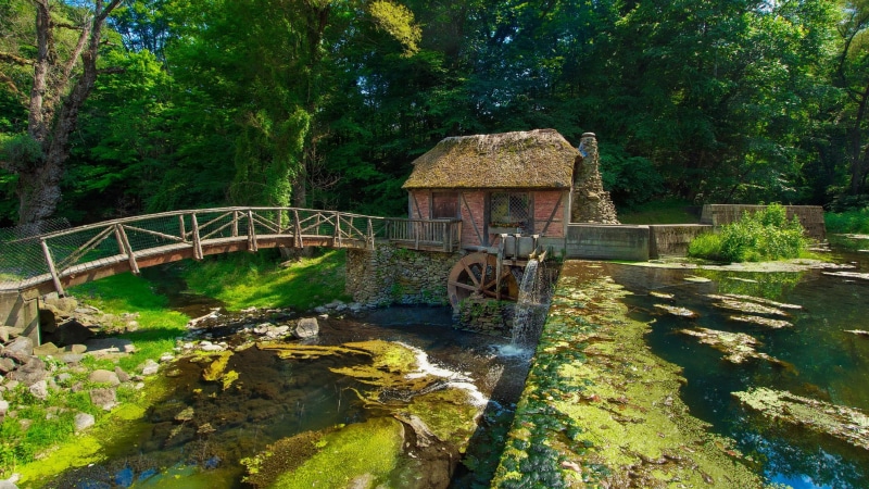 nature, orange county, reflection, united states, bridge, gomez mill house, new york, dard hunter mill, footbridge, stream, water, 4K, bank, newburgh