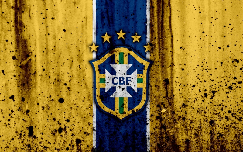 Brazil National Football Team, Logo, Emblem, Brazil, Soccer, 4K