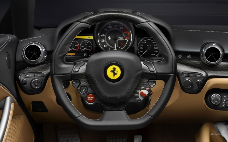 2K, hd, interior, gauges, ferrari, berlinetta, f12, cars, dashboard, f, dash