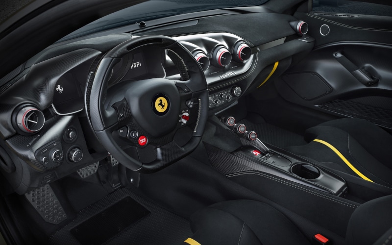 car interior, dashboards, Ferrari F12 TDF, car, 2K