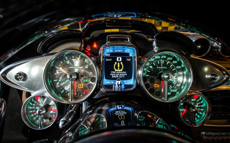 huayra, gauges, supercar, pagani, dashboard, interior, 1080P