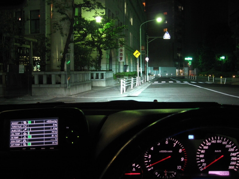 black, car, transportation, car point of view, 720P, city, glass - material, dashboard, no people, control panel, din, speedometer, mode of transportation