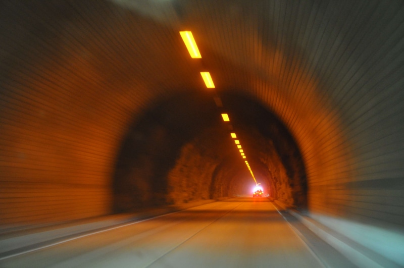traffic, illuminated, lighting equipment, travel, lights, road, direction, speed, car point of view, car, light streaks, long exposure, light at the end of the tunnel