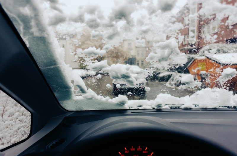 vehicle interior, snowing, car, other, winter, control panel, car interior, indoors, window, cold temperature, nature, car point of view, cold - Temperature