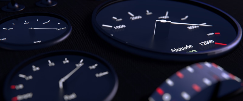 numbers, altitude, speedometer, 4K, airplane