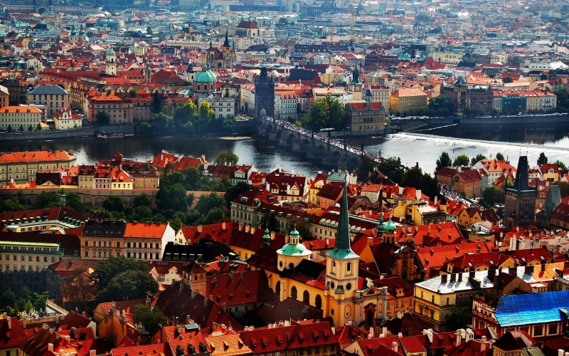 Prague, Republic, Houses, Czech, Bridge, River, Charles, 1080P
