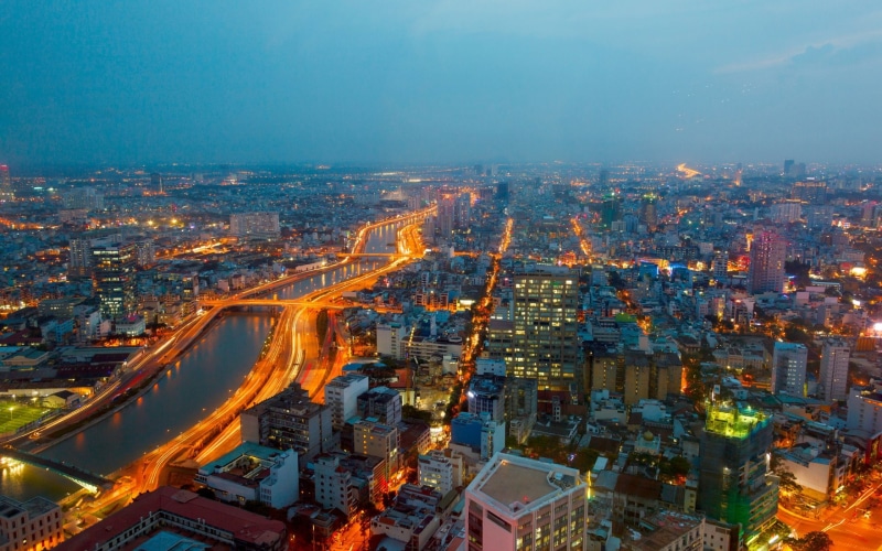 1080P, Saigon River, Cities, Ho Chi Minh City, Vietnam, Time-Lapse