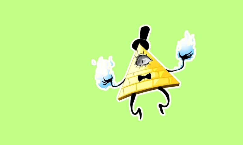 1080P, cartoon, Gravity Falls, Bill Cipher, art