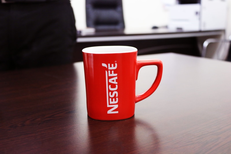 tea cup, focus on foreground, 5K, nescafe mug, business, coffee - drink, espresso, SHAMNAD, refreshment, food and drink, crockery, hot, drink, indoors