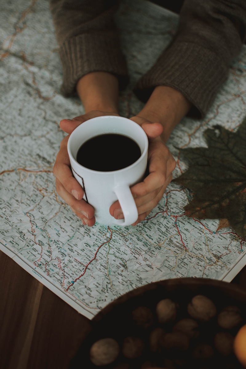 plan, paper, hand, mug, vibe, food and drink, moody, filled, drink, indoors, 5K, finger, liquid, planning, non-alcoholic beverage, high angle view, sunday