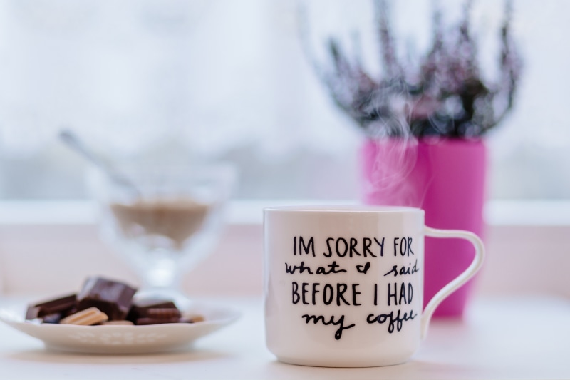 close-up, flower, still life, closeup, break, food and drink, no people, near, coffee, drink, top, apologize, chocolates, vase, aromatic, printed, drinks