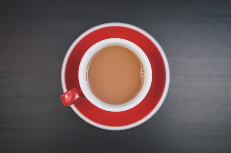 coffee, coffee - drink, indoors, coffee cup, 720P, red, crockery, saucer, table, mug, geometric shape, circle, hot drink, tea cup, drink, food and drink