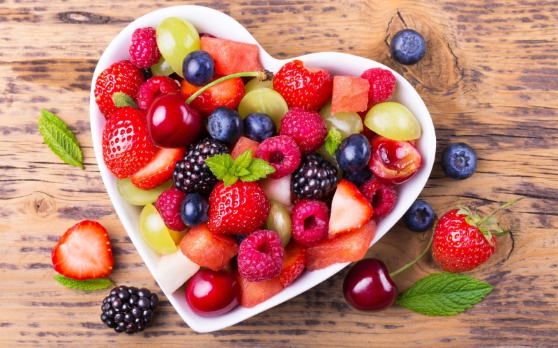 grapes, raspberry, 2K, blueberry, strawberry, fruit, cherry
