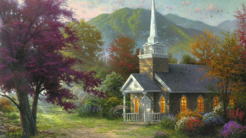 beautiful landscape, thomas kinkade kincaid, beautiful, landscape, thomas, kinkade, kincaid, 1080P