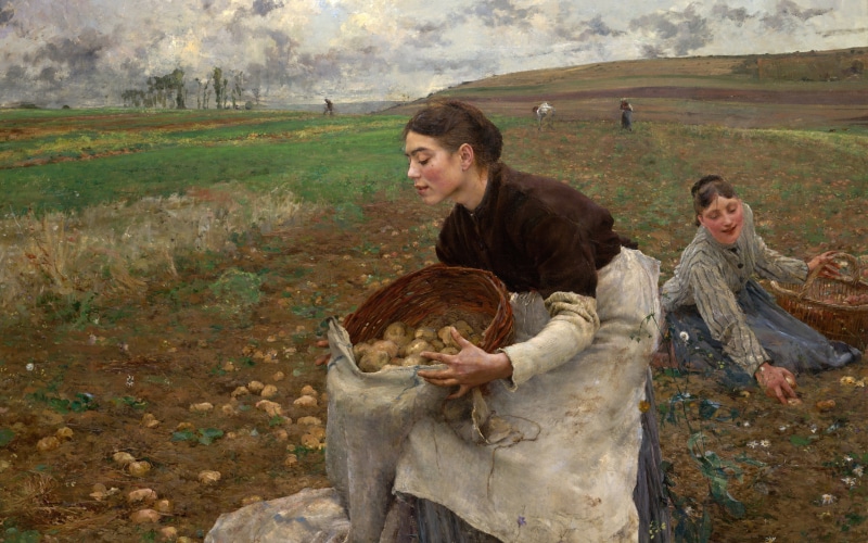 National Gallery of Victoria, Jules Bastien-Lepage, oil on canvas, 8K, October, 1878, French painter