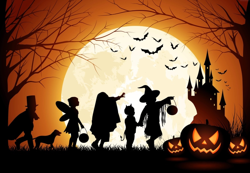 castle, 31 October, pumpkin host, Halloween, Holiday, 5K, forest
