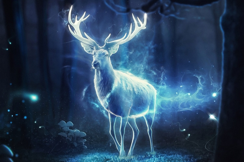 Deer, Spirit, 1080P, Fantasy Animals, Magic, Animal