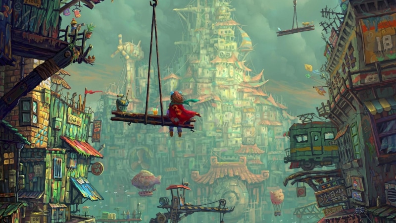 dream world, magic, 1080P, graphic, town, fantasy art