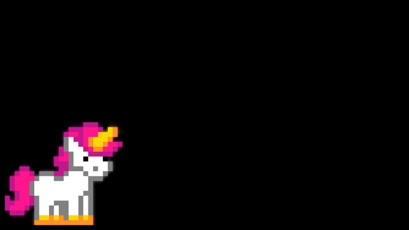 unicorn, black background, motion, growth, night, pixels, technology, indoors, black color, electrical equipment, no people, minimalism, pattern, unicorns