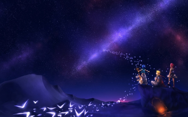 stars, fantasy art, 1080P, Aladdin (Magi), Alibaba Saluja, Morgiana, Magi: The Labyrinth of Magic