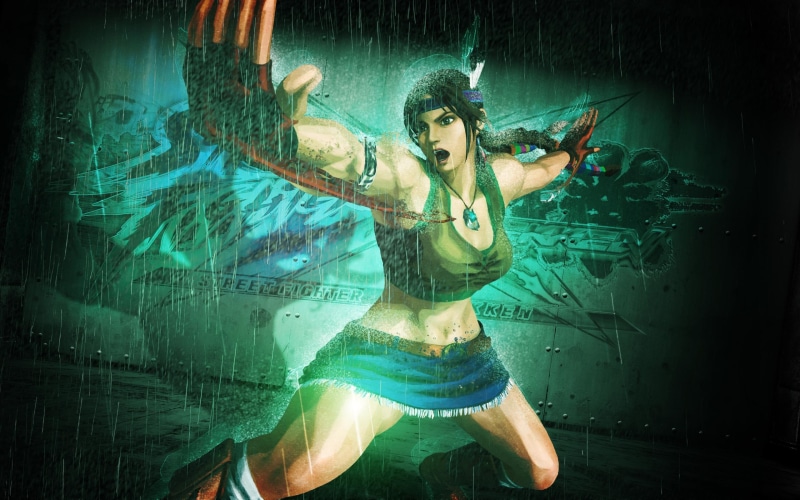2K, anime, games, hair, chang, julia, black, female, tekken, character