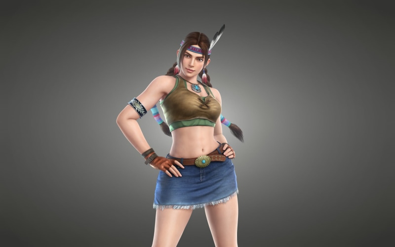feathers, girl, Indian, light background, braids, 1080P, Tekken, Julia Chang