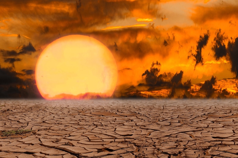 tranquility, sunset, land, clouds, climate change, emotions, environment, tranquil scene, scenics - nature, sun, cloud - sky, 2K, desert, beauty in nature