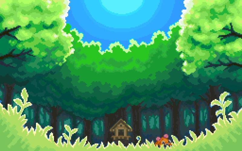 tree, day, video games, no people, building exterior, building, green, built structure, nature, turquoise colored, park - man made space, architecture