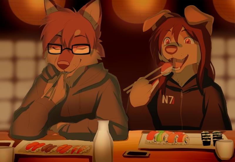 Anthro, illuminated, human representation, no people, focus on foreground, celebration, front view, furry, male likeness, 480P, representation, creativity