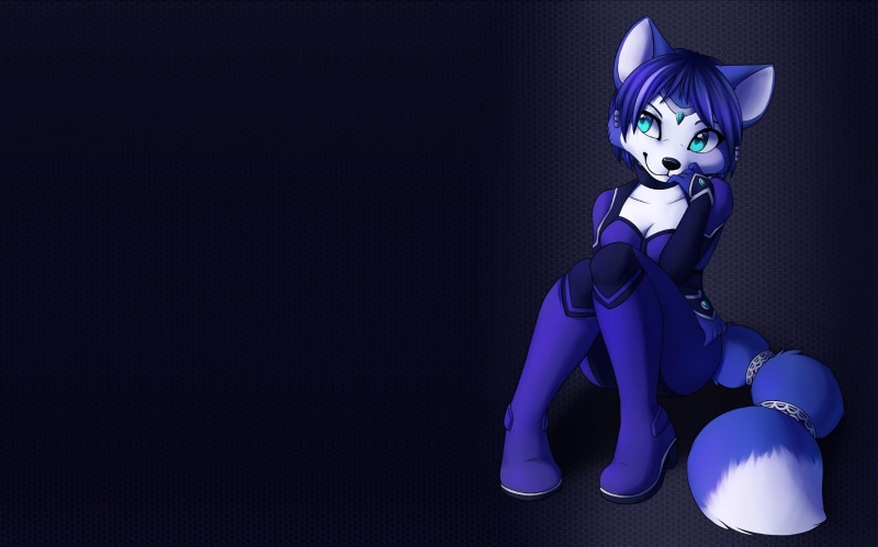 still life, retail, art and craft, haute couture, character, female likeness, purple, fashion, dark, costume, furry, representation, indoors, Star Fox
