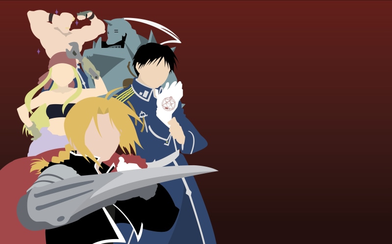 Winry Rockbell, Alex Louis Armstrong, Roy Mustang, Edward Elric, FullMetal Alchemist, Alphonse Elric, 4K